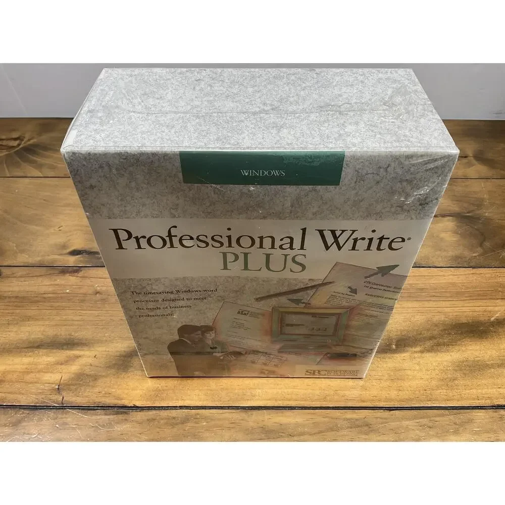 Microsoft Windows Professional Write Plus Disk Word Processor 1991 NEW OLD STOCK